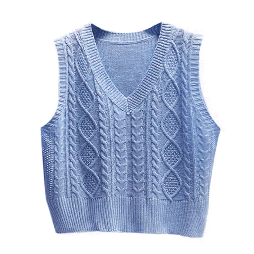Stylish Knitting Vest Pure Color All-Match Cold Resistant V-Neck Twist Vest Leisure Outwear
Stylish Knitting Vest Pure Color All-Match Cold Resistant V-Neck Twist Vest Leisure Outwear