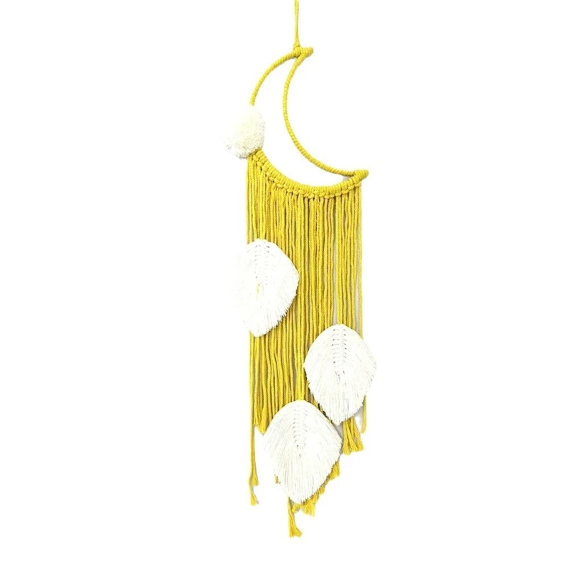 

Moon Woven Wall Tapestry Hanging Soft, Environment Friendly Cotton Rope Material 594C