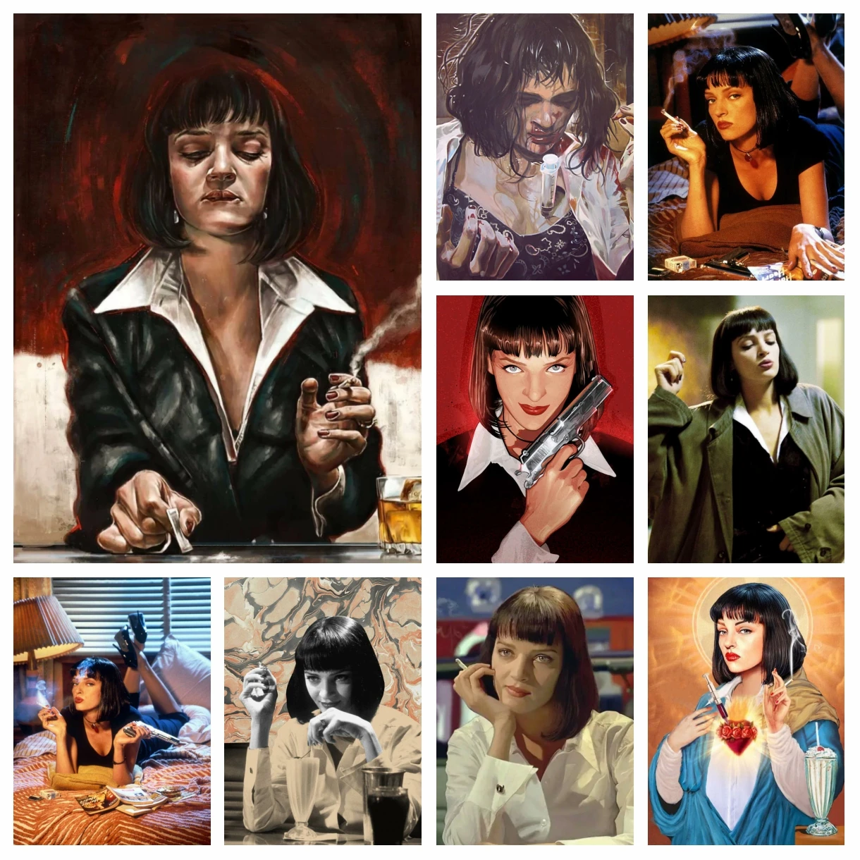 Pulp Fiction Movie Mia Wallace Diamond Rhinestone Painting Quentin Tarantino Film Cross Stitch Embroidery Mosaic Bead Home Decor
Pulp Fiction Movie Mia Wallace Diamond Rhinestone Painting Quentin Tarantino Film Cross Stitch Embroidery Mosaic Bead Home Decor