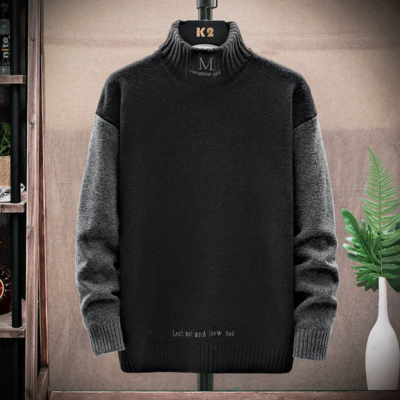 Brand Fashion Men Turtleneck Sweaters Patchwork Design Male Casual Knitted Pullovers Spring Autumn Winter Clothing Size M-3XL
Brand Fashion Men Turtleneck Sweaters Patchwork Design Male Casual Knitted Pullovers Spring Autumn Winter Clothing Size M-3XL