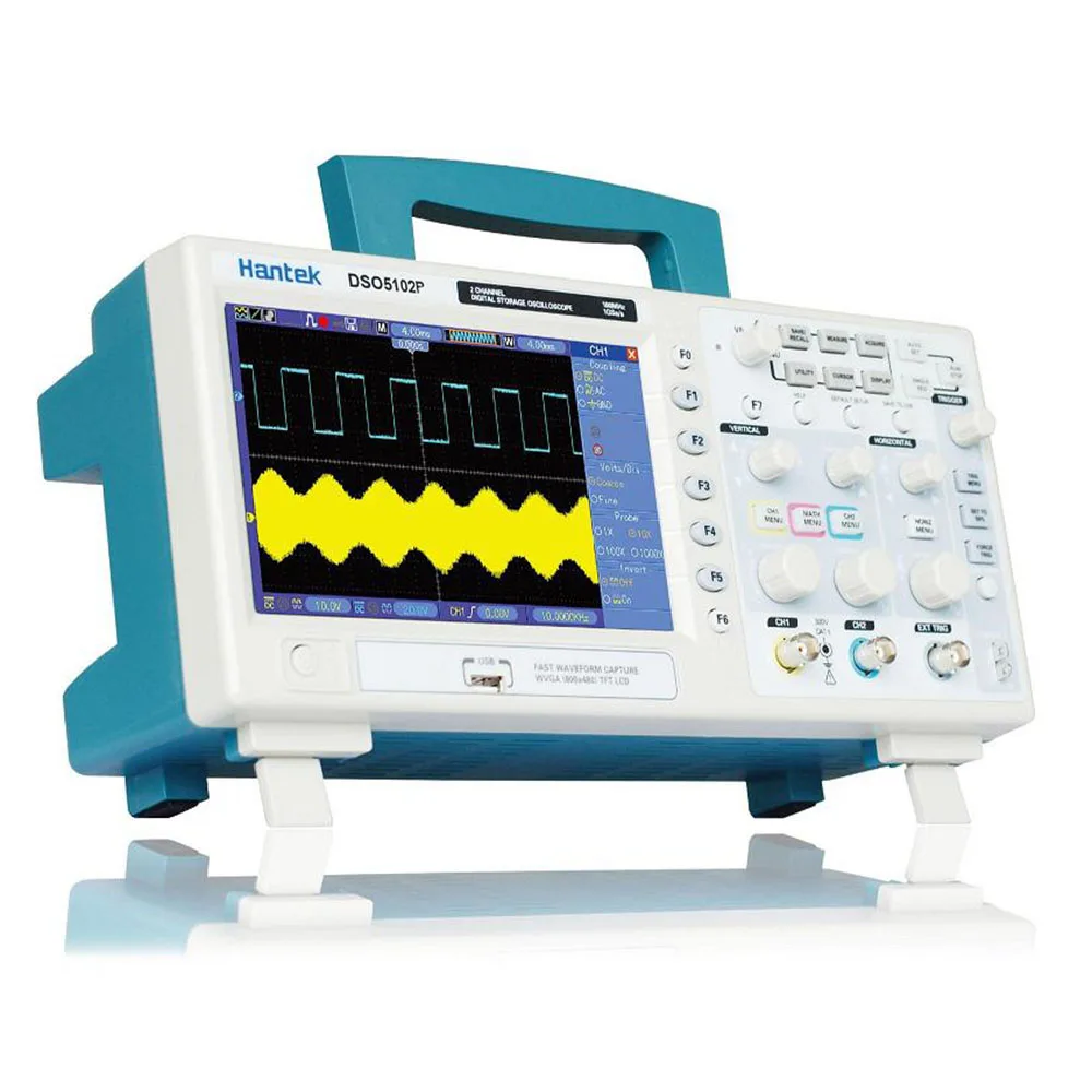 Hantek DSO5102P 100MHz Bandwidth Digital Oscilloscope Dual Channel 1GS/s PC LDC Display USB Oscilloscope
Hantek DSO5102P 100MHz Bandwidth Digital Oscilloscope Dual Channel 1GS/s PC LDC Display USB Oscilloscope
