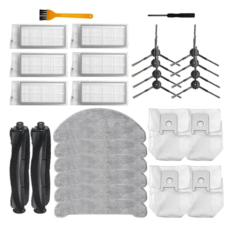HOT!-For Xiaomi Roidmi EVE Plus Robotic Vacuum Cleaner Mop Cloth Hepa Filter Main Brush Side Brush Dust Bag Spare Parts
HOT!-For Xiaomi Roidmi EVE Plus Robotic Vacuum Cleaner Mop Cloth Hepa Filter Main Brush Side Brush Dust Bag Spare Parts