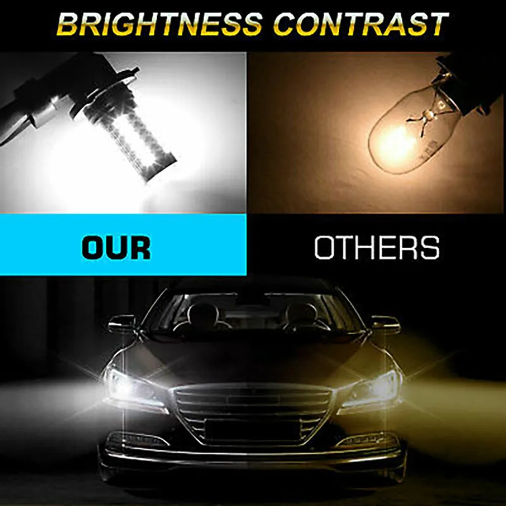 

6.6W 9005 9006 Headlight 6000-6500K Bulbs Combo HB3 HB4 High Low Beam Super White 1200LM 33 SMD 4pcs/Set 5630 LED