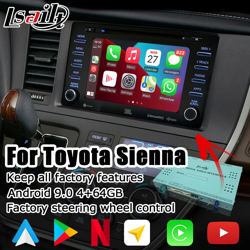 Android/беспроводной интерфейс CP AA для Toyota Sienna 2018-видеоинтерфейс с GVIF Camry Avalon RAV4 Corolla
Android/беспроводной интерфейс CP AA для Toyota Sienna 2018-видеоинтерфейс с GVIF Camry Avalon RAV4 Corolla