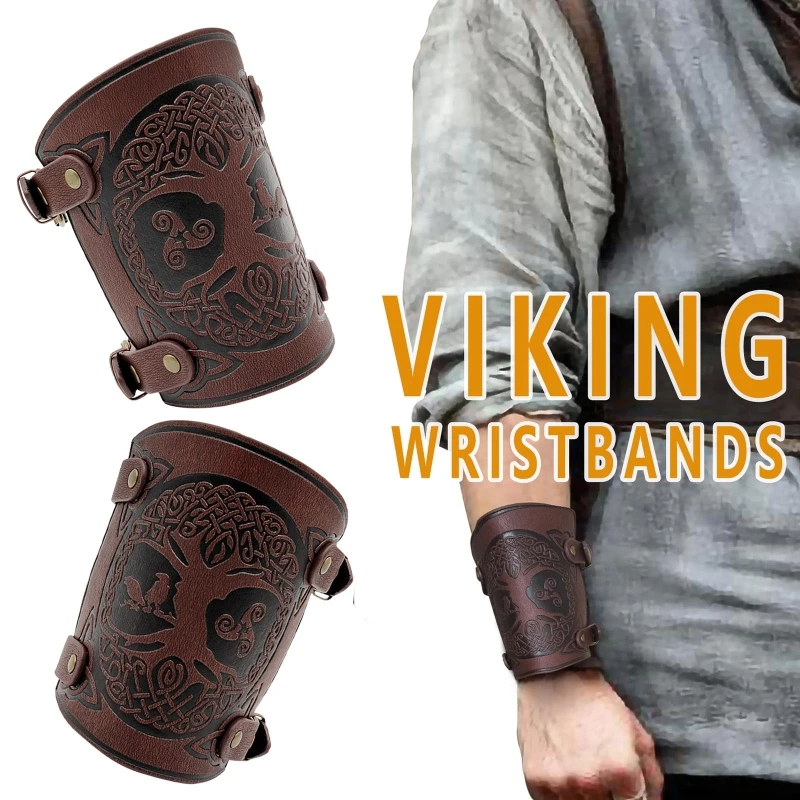 1 Pair Medieval Bracers Leather Bracers Adjustable Arm Guards Wrist Cuff Bracers for Viking Party Cosplay Party LARP
1 Pair Medieval Bracers Leather Bracers Adjustable Arm Guards Wrist Cuff Bracers for Viking Party Cosplay Party LARP