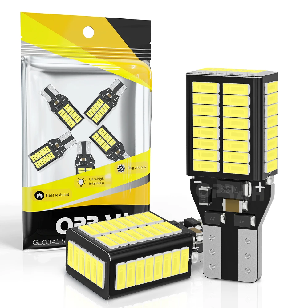 2PCS T15 W16W 921 912 T16 902 LED Bulbs High Power 54pcs 4014SMD Super Bright Replace For Car Reversing Light White bulb 12V
2PCS T15 W16W 921 912 T16 902 LED Bulbs High Power 54pcs 4014SMD Super Bright Replace For Car Reversing Light White bulb 12V