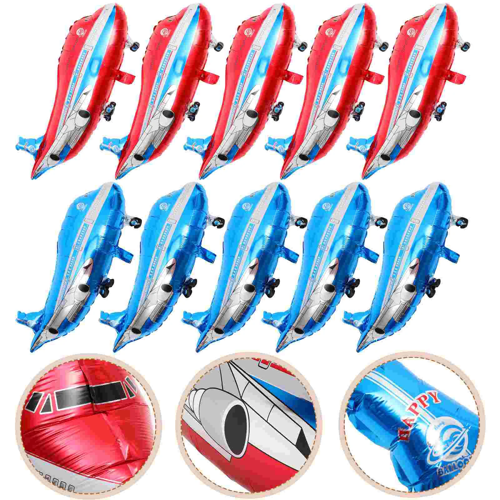 10pcs Foil Airplane Balloons Mylar Balloons Plane Theme Birthday Balloons for Birthday Shower Wedding Party Decoration
10pcs Foil Airplane Balloons Mylar Balloons Plane Theme Birthday Balloons for Birthday Shower Wedding Party Decoration