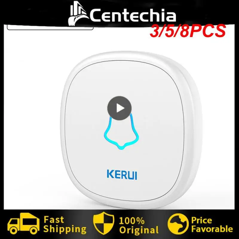 3/5/8PCS For Hotels Apartments Offices Doorbell Button Single Button Wireless Doorbell Frequency 433m Elderly Pager
3/5/8PCS For Hotels Apartments Offices Doorbell Button Single Button Wireless Doorbell Frequency 433m Elderly Pager