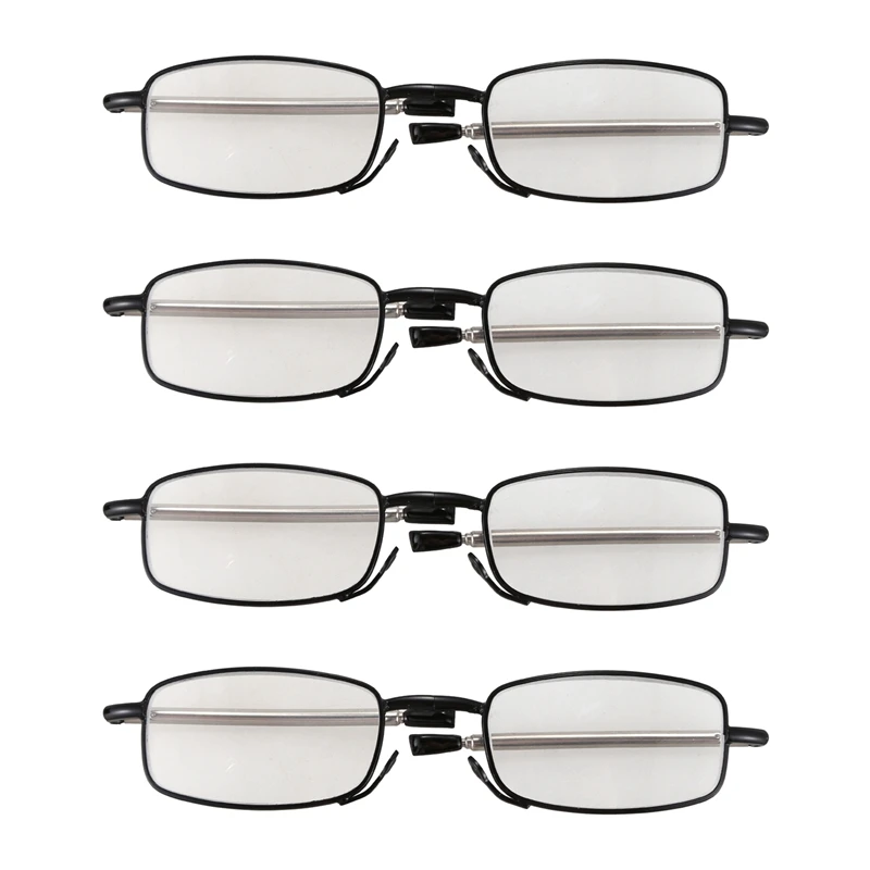 4 Pairs Of Compact Folding Reading Glasses With Mini Flip Top Carrying Case For Men And Women Rotation Eyeglass +1.5
4 Pairs Of Compact Folding Reading Glasses With Mini Flip Top Carrying Case For Men And Women Rotation Eyeglass +1.5