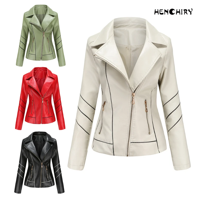 HENCHIRY 2022 Spring and Autumn Fashion Casual Leather Women's Thin PU Short Coat New Jacket Motorcycle Suit Women
HENCHIRY 2022 Spring and Autumn Fashion Casual Leather Women's Thin PU Short Coat New Jacket Motorcycle Suit Women