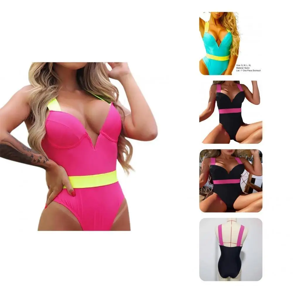 Stylish Bodycon Swimsuit Color Block Summer Bathing Suit Contrast Color Off Shoulder Bikini
Stylish Bodycon Swimsuit Color Block Summer Bathing Suit Contrast Color Off Shoulder Bikini