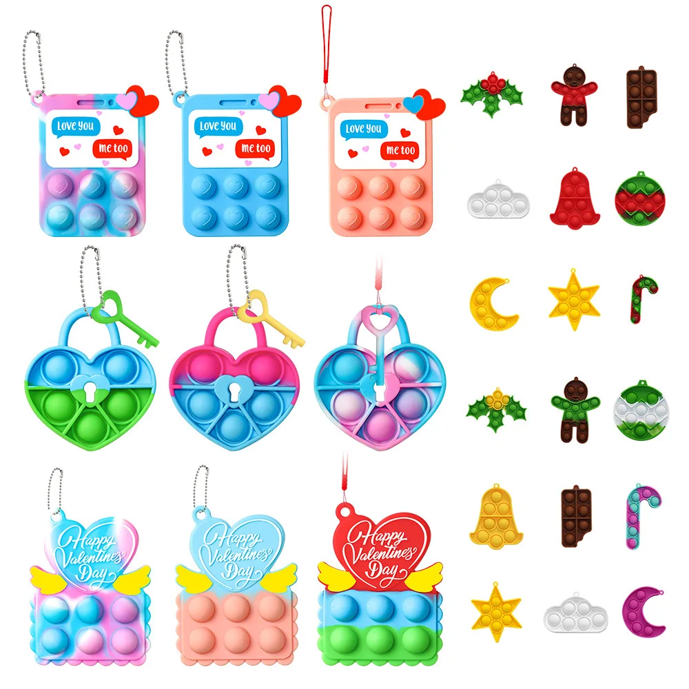 2022 New3D Pendant Adult Kids Push Popet Bubble Its Sensory Rainbow Silicone Push Bubble Anxiety Autism Toy Child Christmas gift
2022 New3D Pendant Adult Kids Push Popet Bubble Its Sensory Rainbow Silicone Push Bubble Anxiety Autism Toy Child Christmas gift