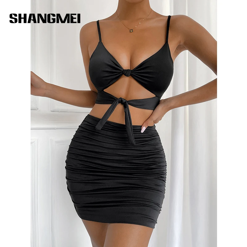 2 Two Piece Skirt Set Lace Up Hollow Out Crop Top V Neck Spaghetti Strap Ruched Mini Skirts Sets Elastic Sexy Outfits for Woman
2 Two Piece Skirt Set Lace Up Hollow Out Crop Top V Neck Spaghetti Strap Ruched Mini Skirts Sets Elastic Sexy Outfits for Woman