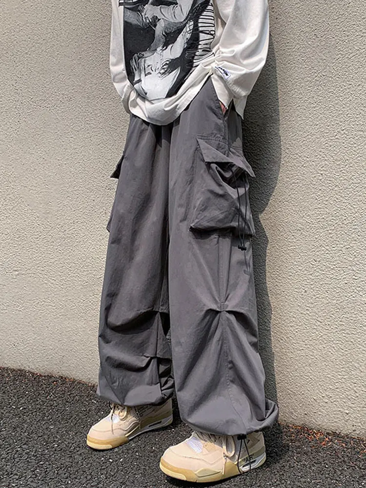 American Style Trousers Men's Women's High Street Design Feels Pumping Rope Hip -hop Loose Feet Wide Legs Lazy Wind Long Pants
American Style Trousers Men's Women's High Street Design Feels Pumping Rope Hip -hop Loose Feet Wide Legs Lazy Wind Long Pants