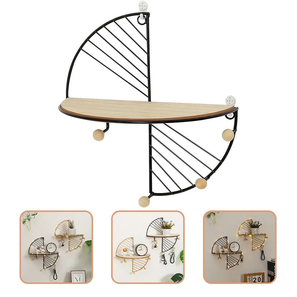 Wall Shelf Decor Holder Wooden Storage Rack Placement Shelves Nordic Style Hook Metal
Wall Shelf Decor Holder Wooden Storage Rack Placement Shelves Nordic Style Hook Metal