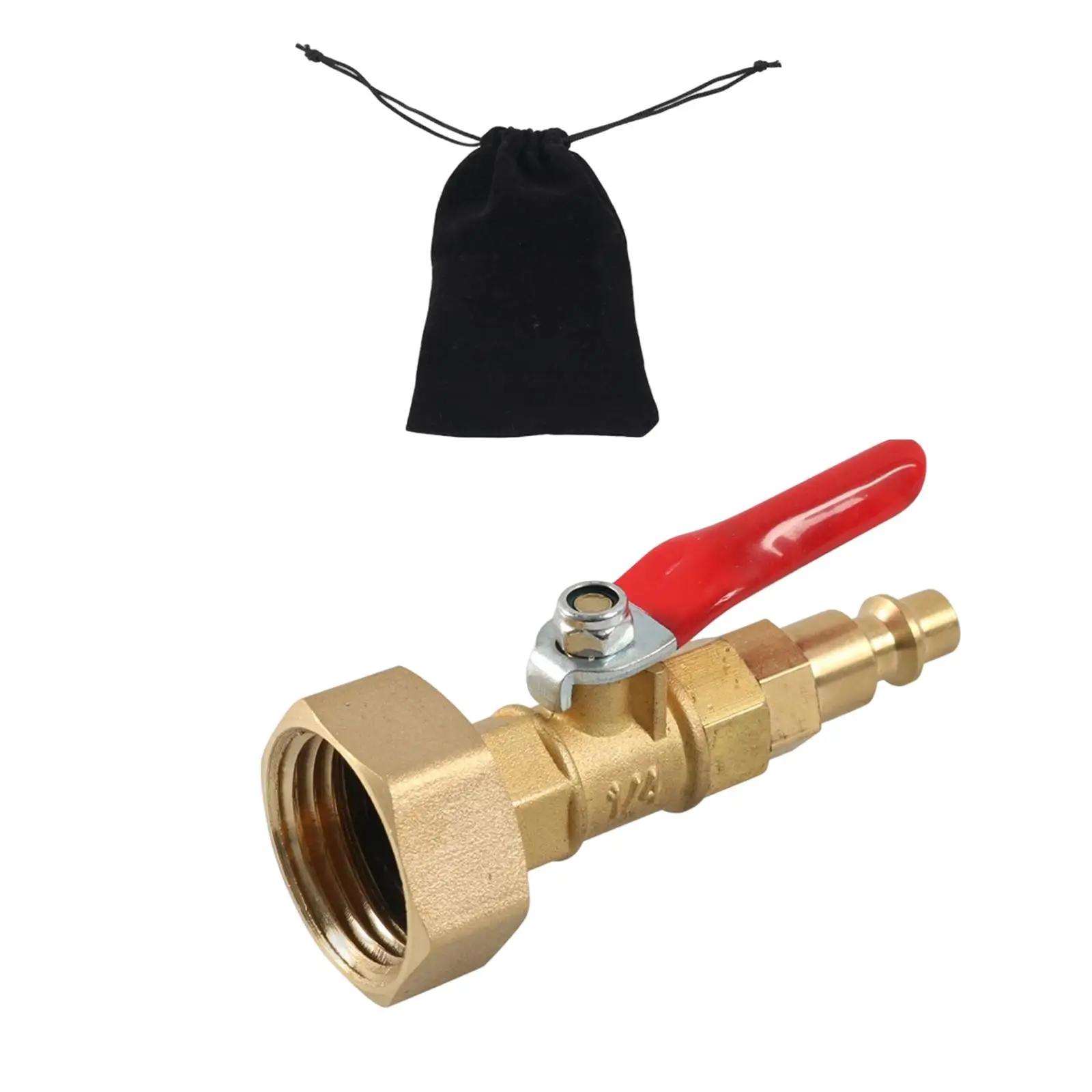 Brass Winterize Blowout Adapter, 0.75" Female Garden Hose Threading 1/4 for RV Trailer Vehicle Boat Plumbing Fixtures
Brass Winterize Blowout Adapter, 0.75" Female Garden Hose Threading 1/4 for RV Trailer Vehicle Boat Plumbing Fixtures