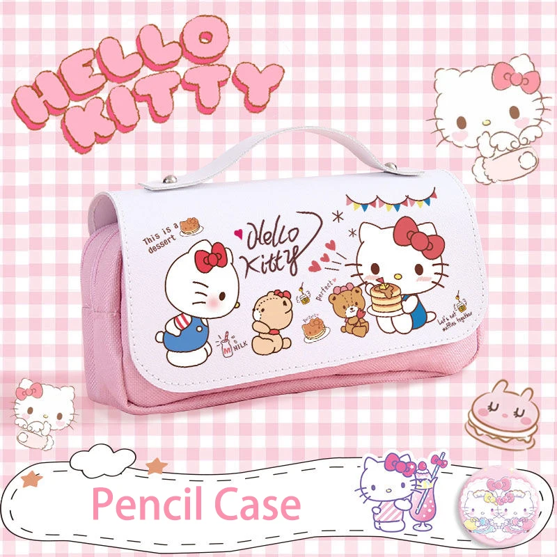 Hello Kittys Kawaii Pencil Case Sanrios Anime Kt Cat Cute Pencil Box Cartoon Portable Study Stationary Storage Bag Office Supply
Hello Kittys Kawaii Pencil Case Sanrios Anime Kt Cat Cute Pencil Box Cartoon Portable Study Stationary Storage Bag Office Supply