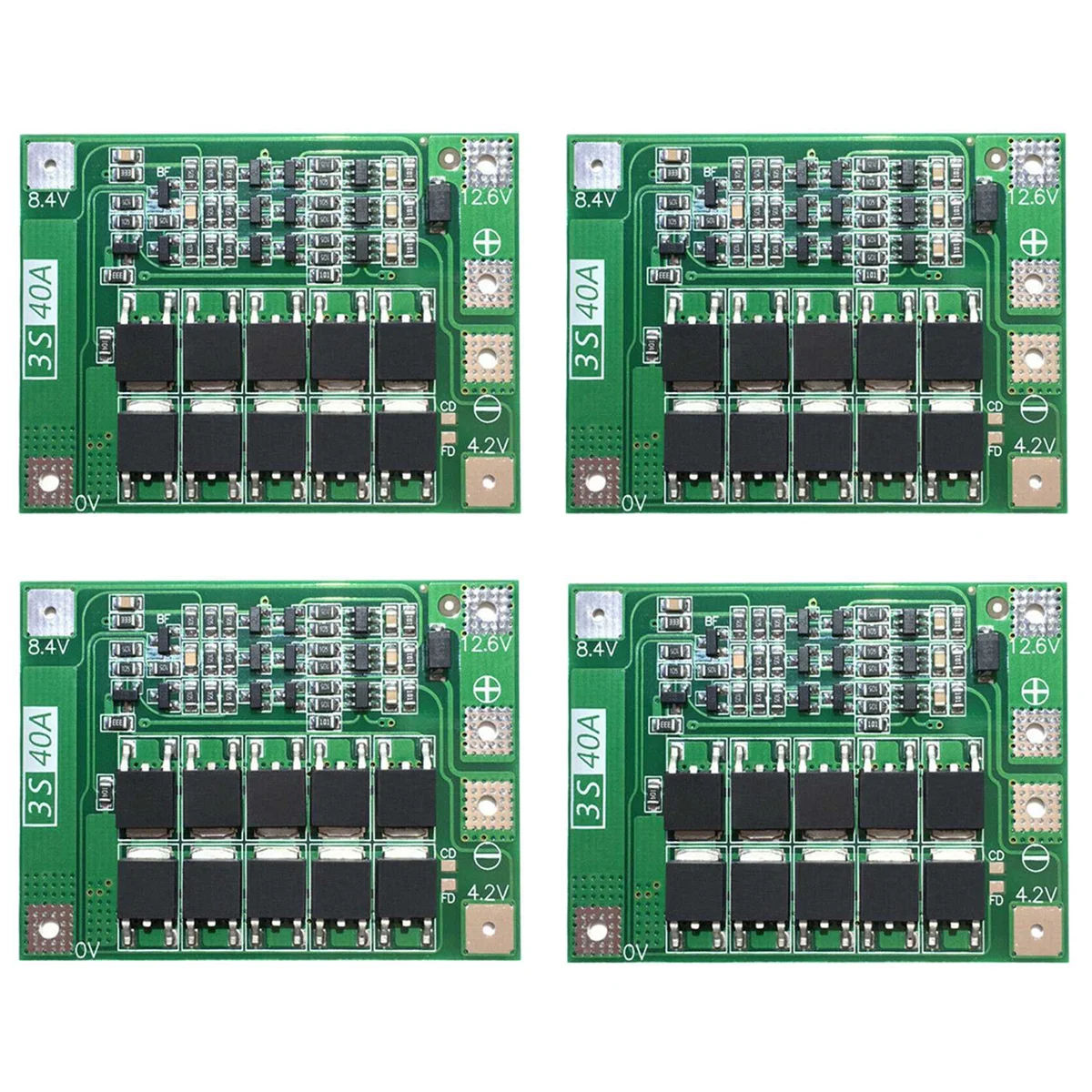 4X 3S 40A Li-Ion Lithium Battery Charger Protection Board PCB BMS for Drill Motor 11.1V 12.6V Cell Module
4X 3S 40A Li-Ion Lithium Battery Charger Protection Board PCB BMS for Drill Motor 11.1V 12.6V Cell Module