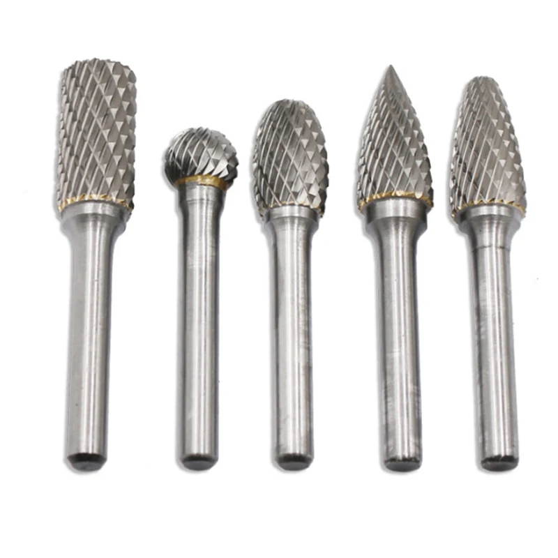 Carbide Rotary Burr Set 12MM Head with Shank Double Cut File for Drill Bits Polishing Engraving Drilling 5 Pack
Carbide Rotary Burr Set 12MM Head with Shank Double Cut File for Drill Bits Polishing Engraving Drilling 5 Pack