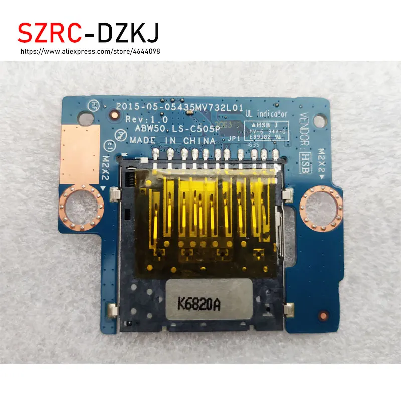 SZRCDZKJ оригинальный для HP 15-1000 15-AC 15-AE 15-AH кардридер, тест платы, хорошая бесплатная доставка
SZRCDZKJ оригинальный для HP 15-1000 15-AC 15-AE 15-AH кардридер, тест платы, хорошая бесплатная доставка