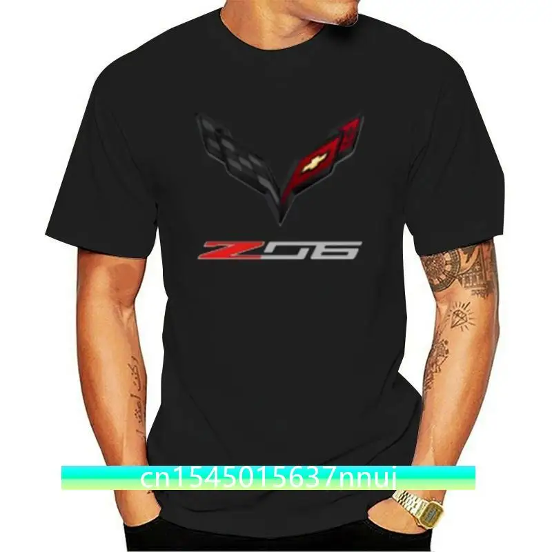 

C7 Z06 Corvette Race Proven Tee T-Shirt Black Cotton