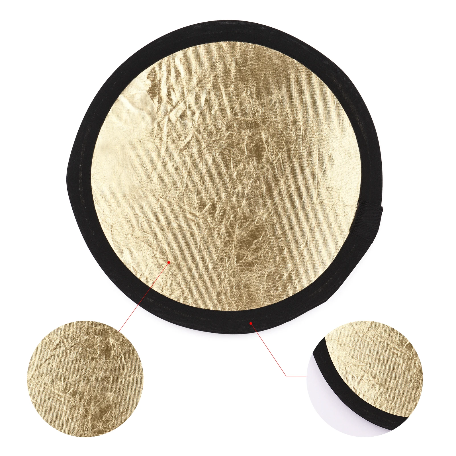 30cm/12inch Photography Round Reflector Silver & Gold 2-in-1 Collapsible Portable for Studio Photography with Carry Bag
30cm/12inch Photography Round Reflector Silver & Gold 2-in-1 Collapsible Portable for Studio Photography with Carry Bag