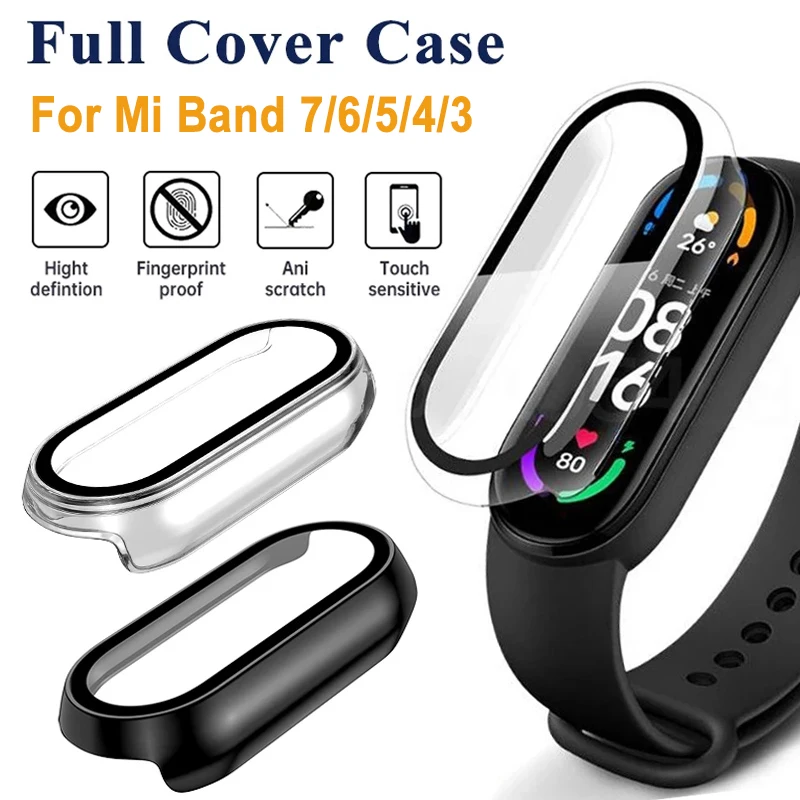 Screen Protector Case+3D Protective Film for Xiaomi Mi Band 7 6 5 4 3NFC PC Full Cover Shockproof Frame Case for Smart Watch Mi7
Screen Protector Case+3D Protective Film for Xiaomi Mi Band 7 6 5 4 3NFC PC Full Cover Shockproof Frame Case for Smart Watch Mi7
