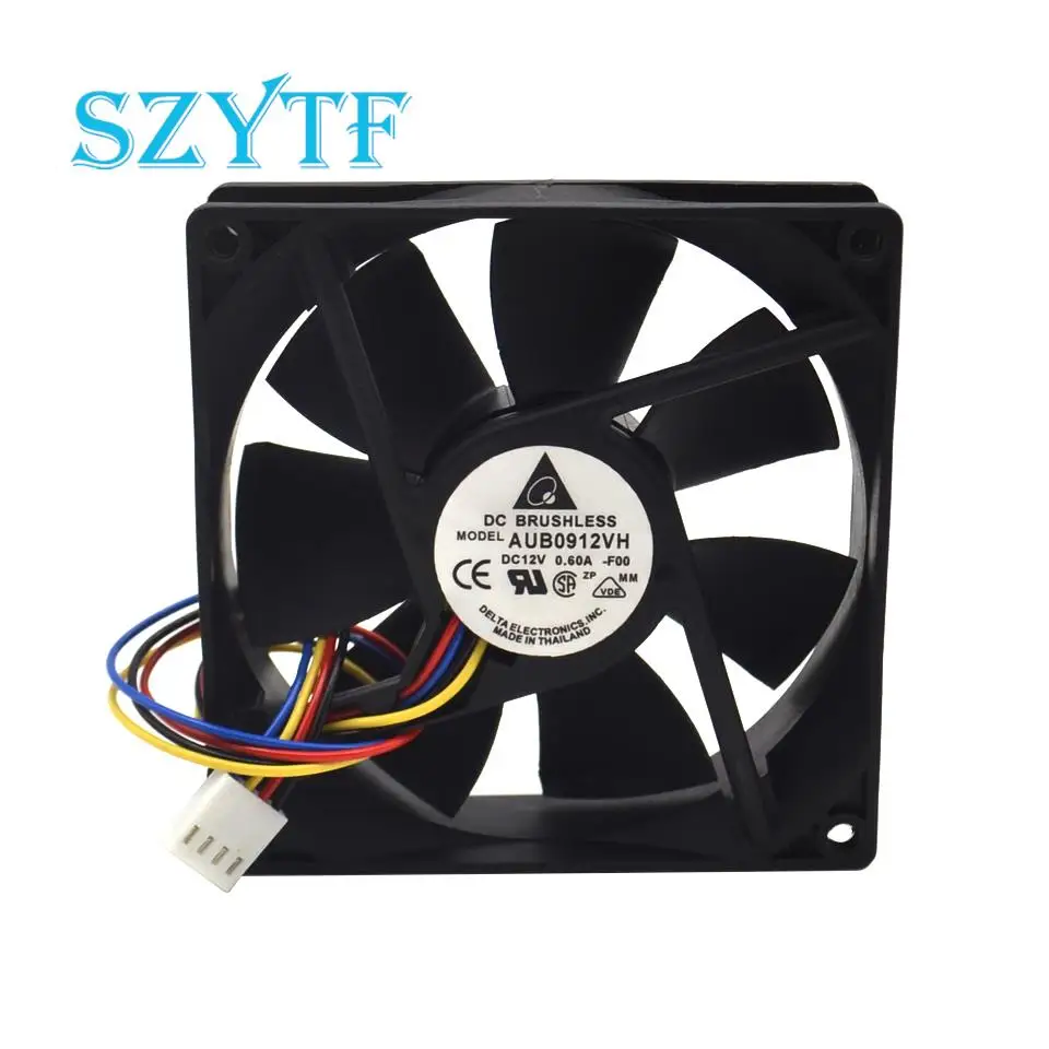 1 шт., охлаждающий вентилятор для ЦП Delta AUB0912VH, 9 см, 90 мм, 90*90*25 мм, 9225, 12 В постоянного тока, а, 4 штырька
1 шт., охлаждающий вентилятор для ЦП Delta AUB0912VH, 9 см, 90 мм, 90*90*25 мм, 9225, 12 В постоянного тока, а, 4 штырька