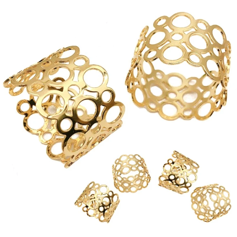 Napkin Ring, 30-Piece Metal Napkin Holder, Party Dinner Christmas Table Decoration, Hollow Round Design Napkin Ring
Napkin Ring, 30-Piece Metal Napkin Holder, Party Dinner Christmas Table Decoration, Hollow Round Design Napkin Ring