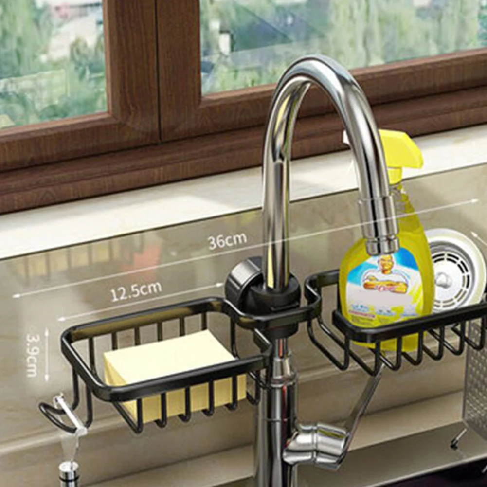 Kitchen Space Aluminum Sink Drain Rack Sponge Storage Faucet Holder Soap Drainer Shelf Basket Organizer Bathroom 2022 
Kitchen Space Aluminum Sink Drain Rack Sponge Storage Faucet Holder Soap Drainer Shelf Basket Organizer Bathroom 2022