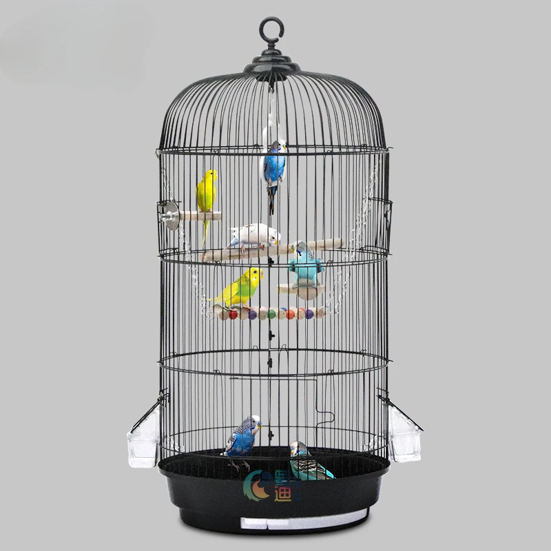 Metal Round Bird Cages Bird Cockatiel Large Myna Hut Budgie Cages Birdhouse Villa Luxury Oiseaux Accessoires Pet House QF50NL 
Metal Round Bird Cages Bird Cockatiel Large Myna Hut Budgie Cages Birdhouse Villa Luxury Oiseaux Accessoires Pet House QF50NL