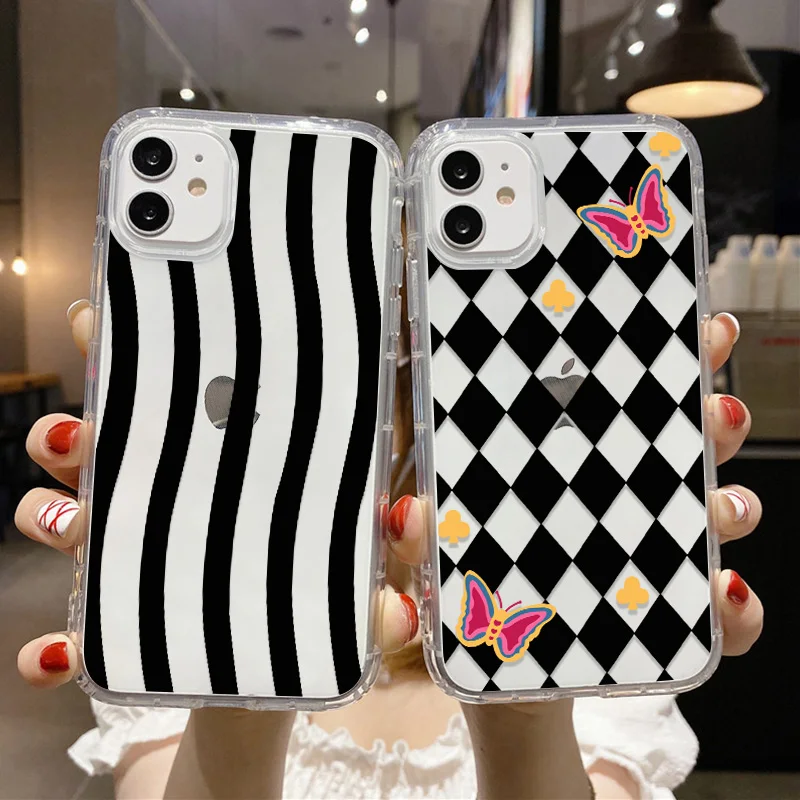 Clear Phone Case For iPhone 11 Case iPhone11 12 Pro Max 13 Mini X XS Max XR 7 8 6 6s Plus Soft TPU Black White Dots Back Covers
Clear Phone Case For iPhone 11 Case iPhone11 12 Pro Max 13 Mini X XS Max XR 7 8 6 6s Plus Soft TPU Black White Dots Back Covers