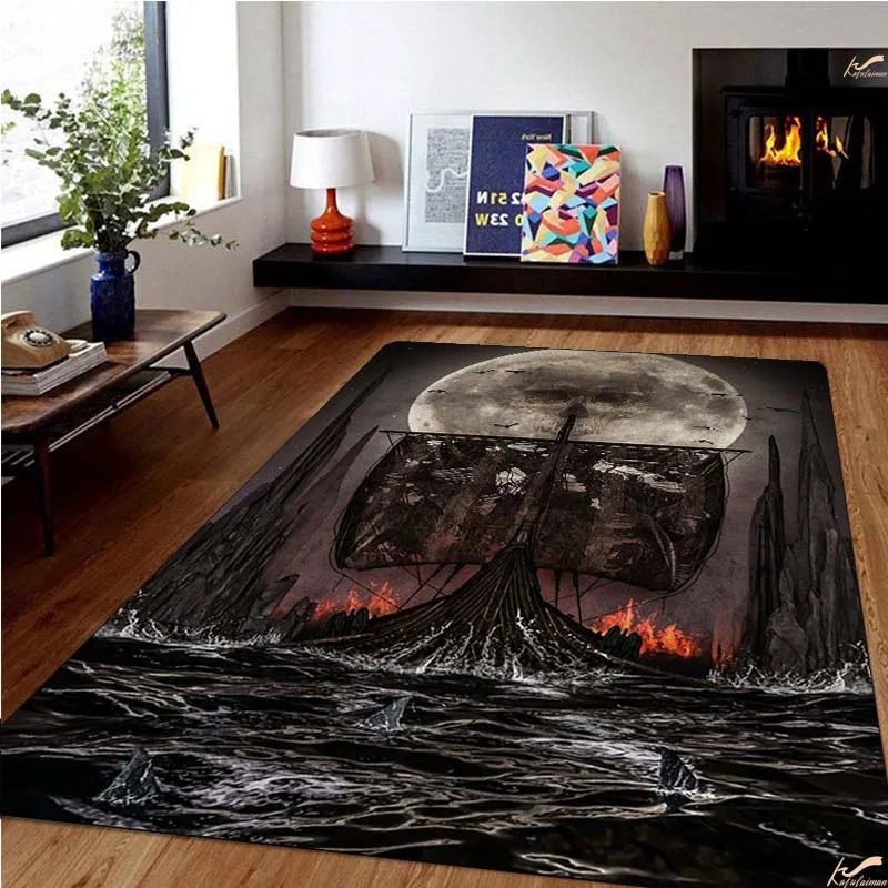 Nordic Viking Large Rug For Living Room Pirate Ship Carpet Bedroom Area Rug Doormat Bathmat Soft Rug Home Decoration
Nordic Viking Large Rug For Living Room Pirate Ship Carpet Bedroom Area Rug Doormat Bathmat Soft Rug Home Decoration