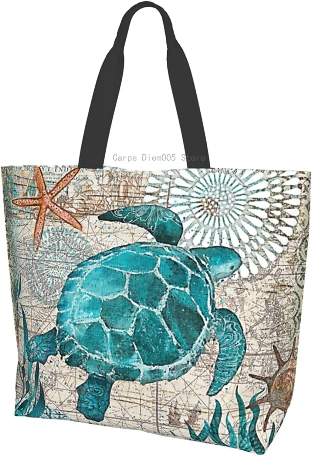 Sea Turtle Gifts Beach Bag Portable Waterproof Sandproof Shoulder Handbag Aesthetic Reusable Grocery Bags
Sea Turtle Gifts Beach Bag Portable Waterproof Sandproof Shoulder Handbag Aesthetic Reusable Grocery Bags