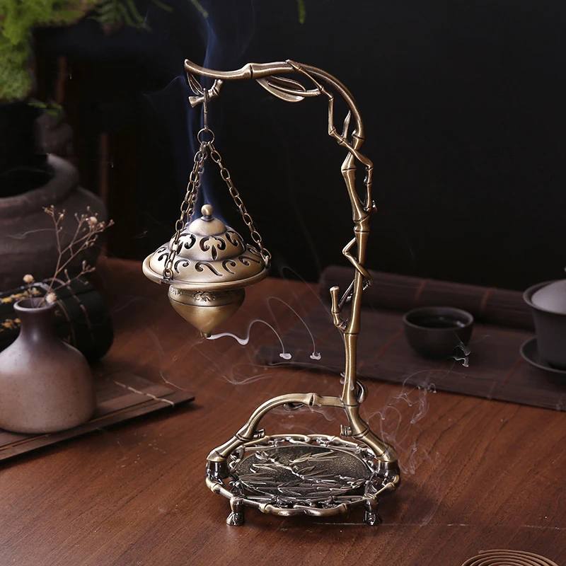 Eastern Portable Incense Burners Chinese Backflow Decorative Incense Holder Metal Zen Garden Stand Encensoir Home Decor OA50IB
Eastern Portable Incense Burners Chinese Backflow Decorative Incense Holder Metal Zen Garden Stand Encensoir Home Decor OA50IB