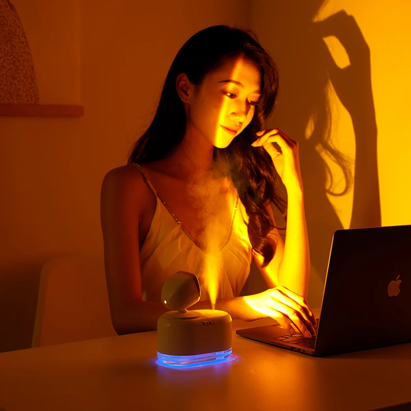 Romantic Take Photos Wireless Sunset Lamp Wireless 2 in 1 Air Humidifier 1200mAh Battery Powered Travel Water Diffuser
Romantic Take Photos Wireless Sunset Lamp Wireless 2 in 1 Air Humidifier 1200mAh Battery Powered Travel Water Diffuser