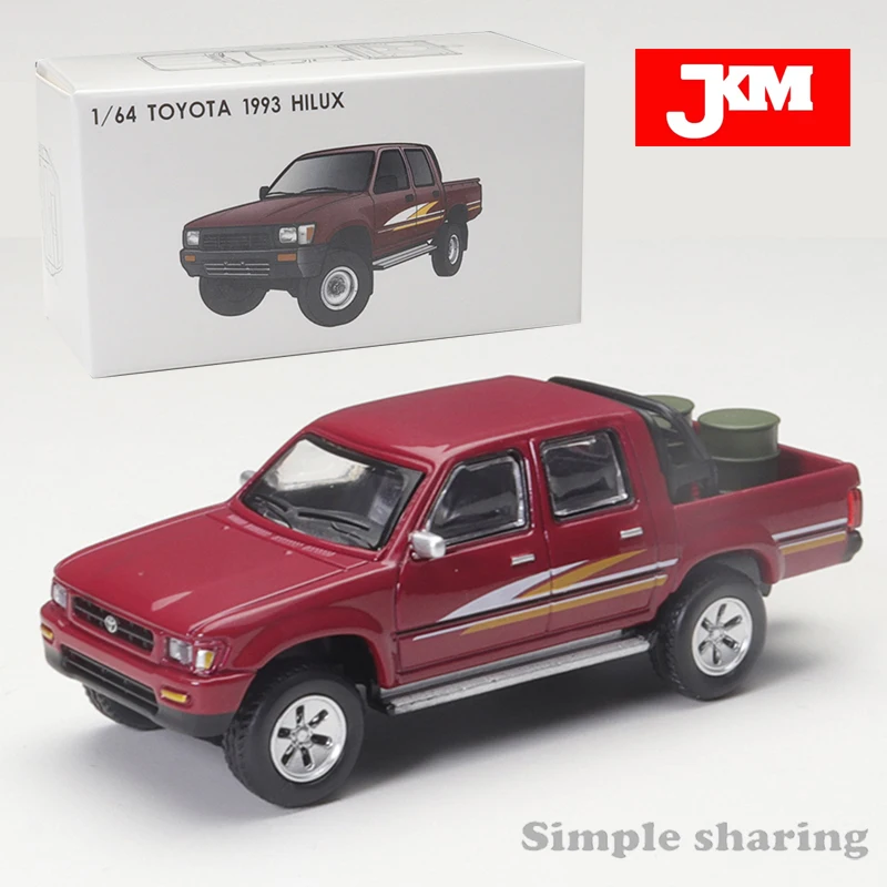 JKM 1/64 Toyota 1993 Hulix Pickup Trucks Alloy Car Diecast Model Shock Absorption Model Toy Car Friends Gifts
JKM 1/64 Toyota 1993 Hulix Pickup Trucks Alloy Car Diecast Model Shock Absorption Model Toy Car Friends Gifts