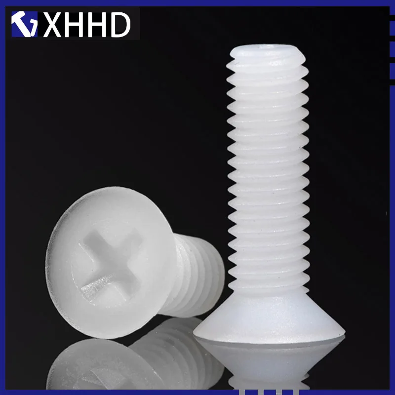 M2.5 M3 M4 M5 White Phillips Nylon Flat Head Screw Plastic Insulation Cross Ressed Metric Thread Countersunk Head Machine Bolt
M2.5 M3 M4 M5 White Phillips Nylon Flat Head Screw Plastic Insulation Cross Ressed Metric Thread Countersunk Head Machine Bolt