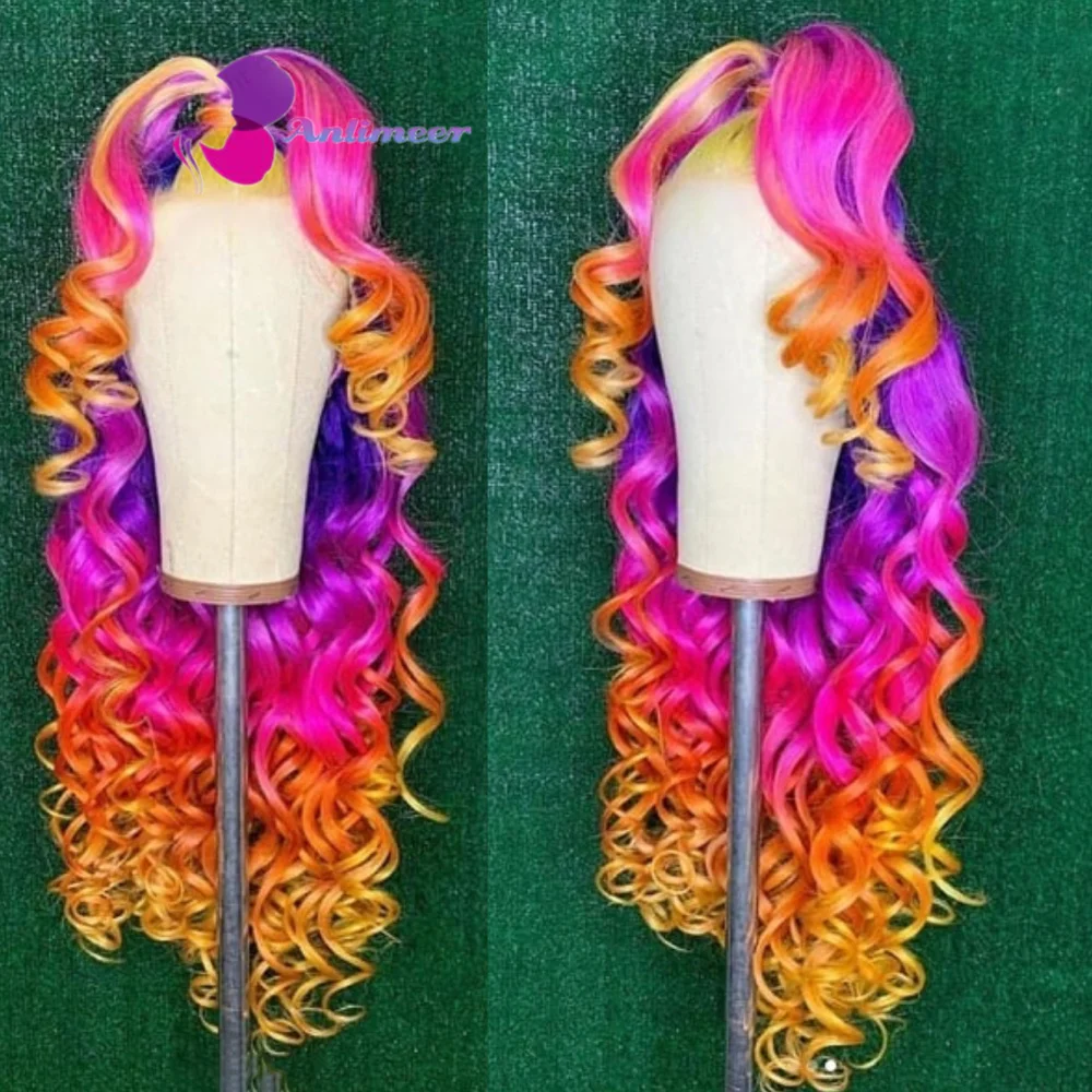 Rainbow Wig Loose Deep Wave Wig Ombre Purple Pink Orange Wig Frontal Wigs Human Hair Hd Lace Wigs Human Hair Pre Plucked
Rainbow Wig Loose Deep Wave Wig Ombre Purple Pink Orange Wig Frontal Wigs Human Hair Hd Lace Wigs Human Hair Pre Plucked