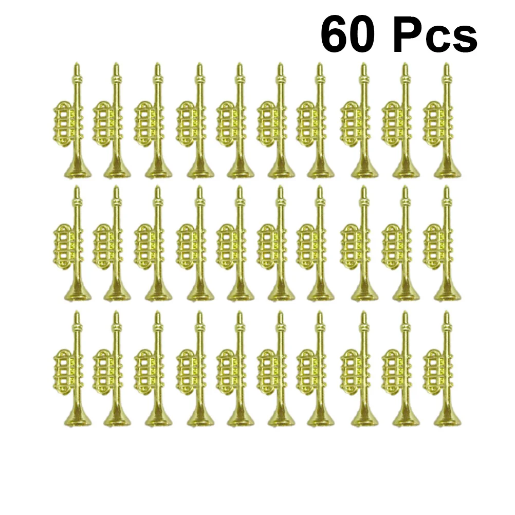 60Pcs Horn Ornaments Practical Creative Electroplating Horn Pedndant for Decoration Tree Christmas
60Pcs Horn Ornaments Practical Creative Electroplating Horn Pedndant for Decoration Tree Christmas