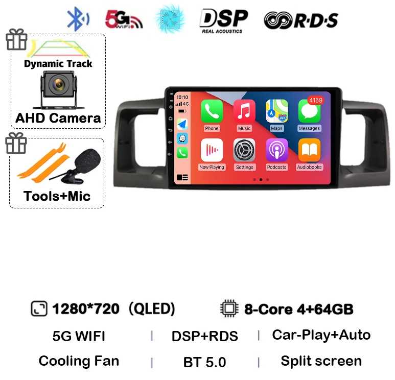 Android 15 для Toyota Corolla E120 e120 BYD F3 2007 2008 2009 2010 2011 Автомобильный радиоприемник с навигацией Мультимедийный плеер DSP Auto Carplay
Android 15 для Toyota Corolla E120 e120 BYD F3 2007 2008 2009 2010 2011 Автомобильный радиоприемник с навигацией Мультимедийный плеер DSP Auto Carplay
