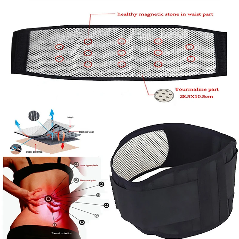 Adjustable Waist Tourmaline Self heating Magnetic Therapy Back Waist Support Belt Lumbar Brace Massage Band Health Care
Adjustable Waist Tourmaline Self heating Magnetic Therapy Back Waist Support Belt Lumbar Brace Massage Band Health Care