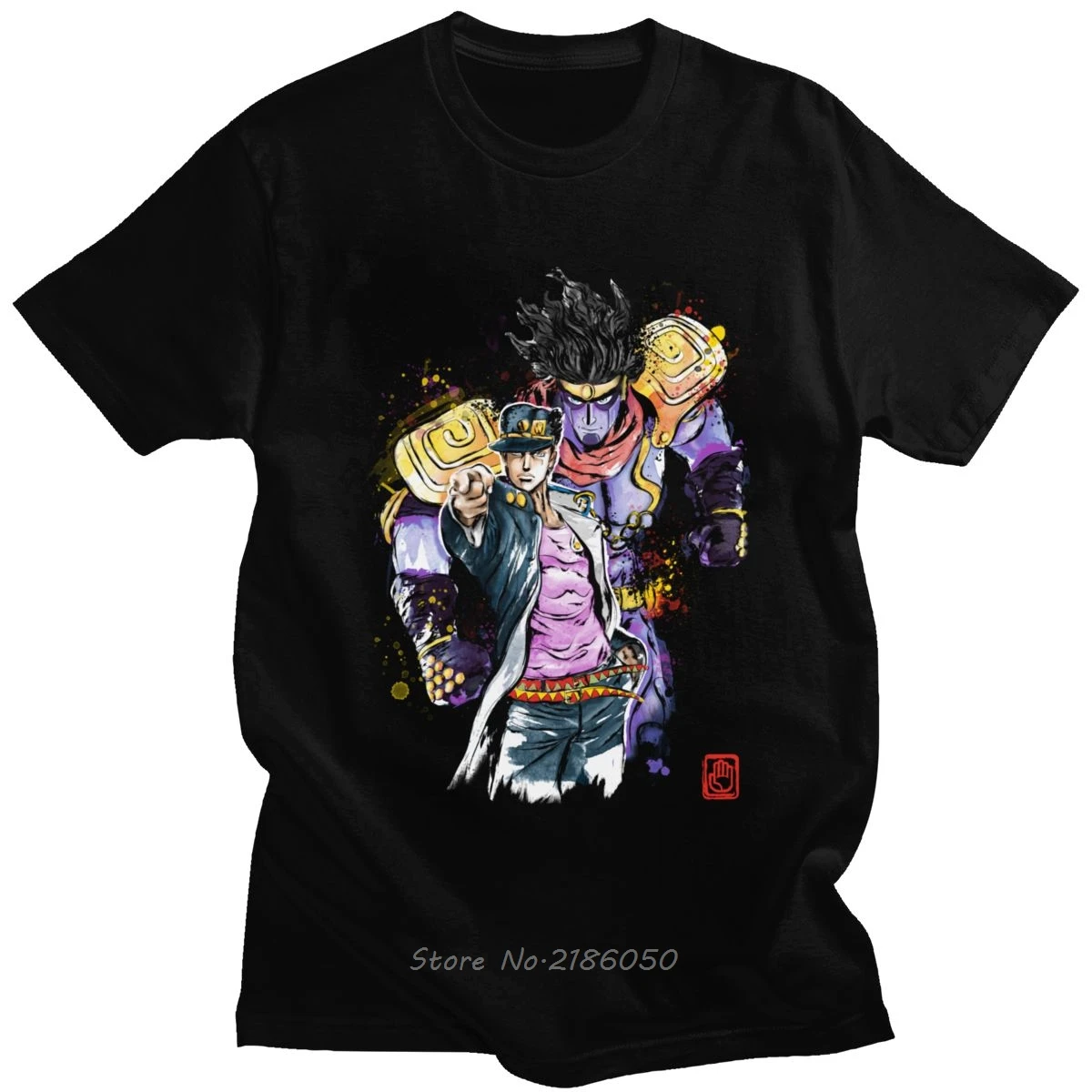 Cool Jojo Bizarre Adventure T Shirt Men Short Sleeved Jotaro Kujo Manga Graphic Tshirt Cotton Regular Fit Casual Tee Harajuku
Cool Jojo Bizarre Adventure T Shirt Men Short Sleeved Jotaro Kujo Manga Graphic Tshirt Cotton Regular Fit Casual Tee Harajuku