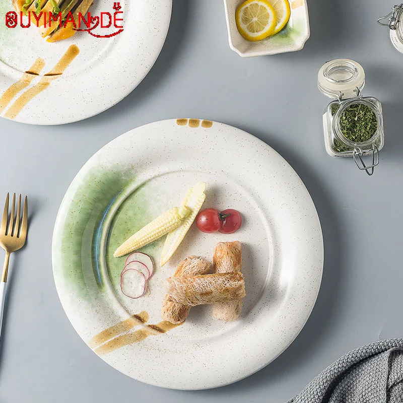 Japanese-style Retro Steak Food Western Food Confection Decoration Net Red Restaurant Dish Household Ceramic Tableware
Japanese-style Retro Steak Food Western Food Confection Decoration Net Red Restaurant Dish Household Ceramic Tableware