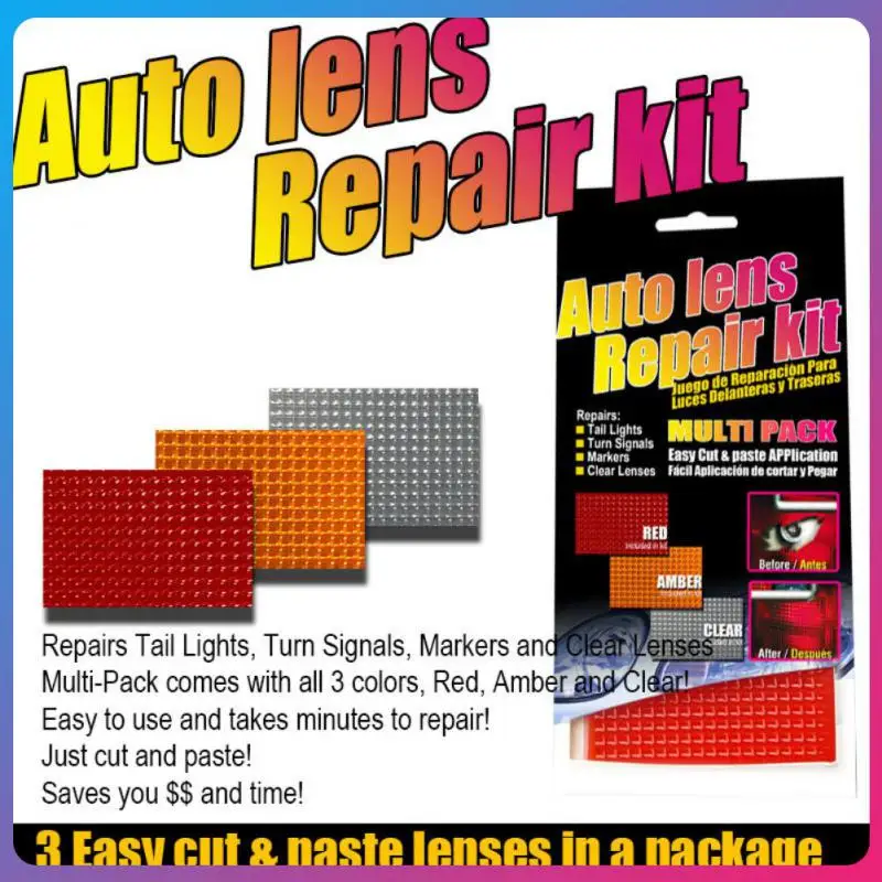 Red Amber Crack Repair Car Auto Lens Repair Kit Film Polish Car Lights Crack Repair Car Headlights Taillight Repair Tool Set
Red Amber Crack Repair Car Auto Lens Repair Kit Film Polish Car Lights Crack Repair Car Headlights Taillight Repair Tool Set