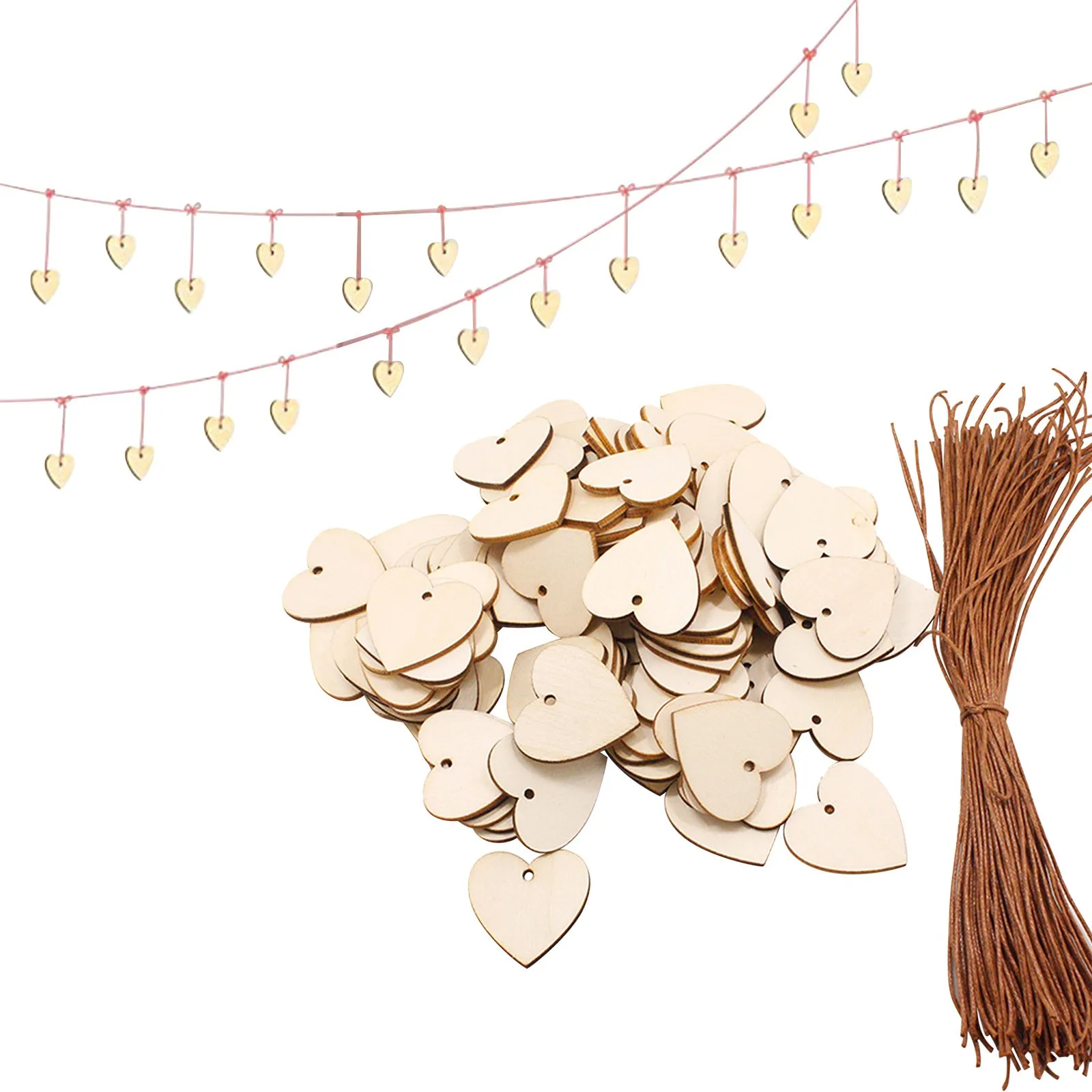 200 Pieces Wood Chip Heart Ornaments Natural Decorative Wood Slices Craft Material Unfinished Heart for Pendant
200 Pieces Wood Chip Heart Ornaments Natural Decorative Wood Slices Craft Material Unfinished Heart for Pendant