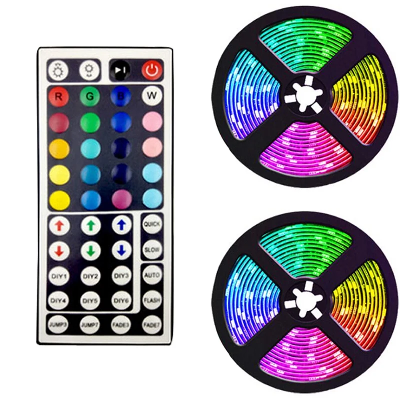 10M Waterproof Led Strip Lights With 44 Keys Controller Flexible Color Changing RGB Light Strips
10M Waterproof Led Strip Lights With 44 Keys Controller Flexible Color Changing RGB Light Strips