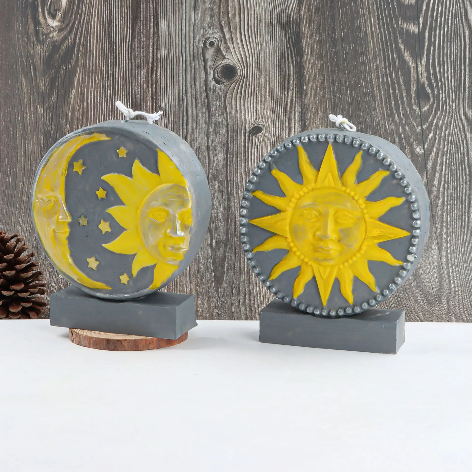 Sun and Moon Silicone Candle Mold for DIY Aromatherapy Candle Plaster Ornaments Soap Epoxy Resin Mould Handicrafts Making Tool
Sun and Moon Silicone Candle Mold for DIY Aromatherapy Candle Plaster Ornaments Soap Epoxy Resin Mould Handicrafts Making Tool