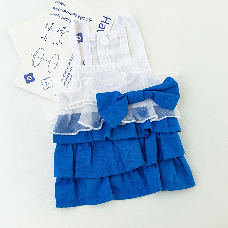 Summer New Klein Blue Suspender Cake Dress Small Dog Skirt Teddy Bichon Cool Comfortable Clothing Pet Clothes
Summer New Klein Blue Suspender Cake Dress Small Dog Skirt Teddy Bichon Cool Comfortable Clothing Pet Clothes