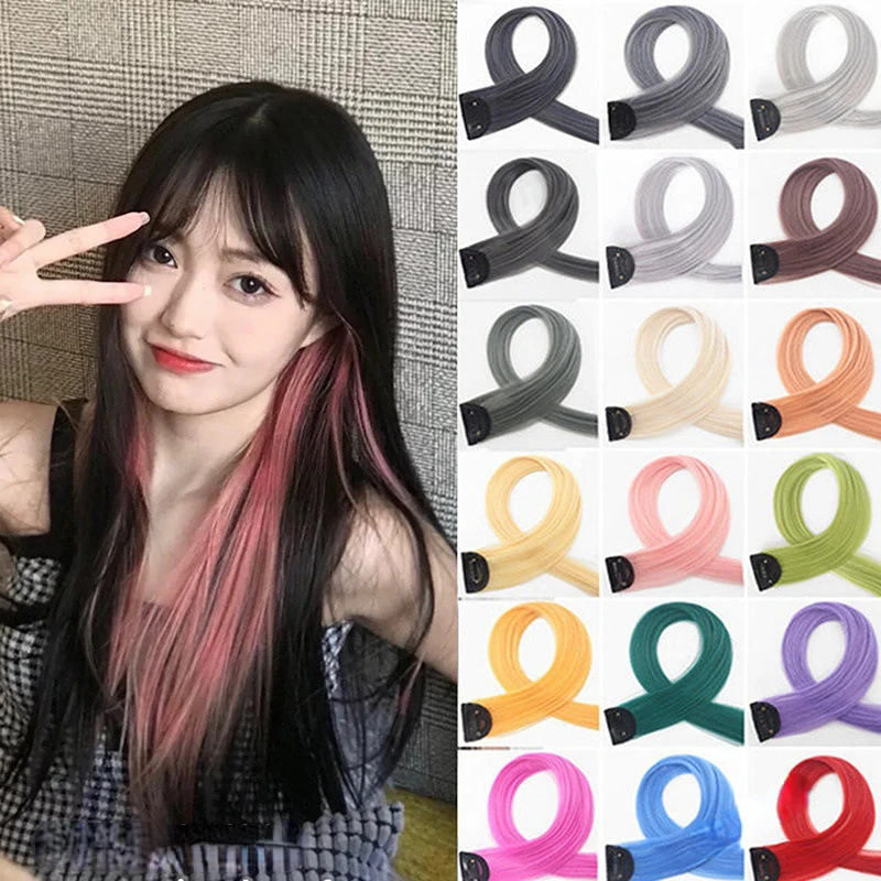 Synthetic Hair Extensions with Clip Heat Resistant Straight Hair Extensions Color Colored Black Hair Clip Women Hair Style Tools
Synthetic Hair Extensions with Clip Heat Resistant Straight Hair Extensions Color Colored Black Hair Clip Women Hair Style Tools